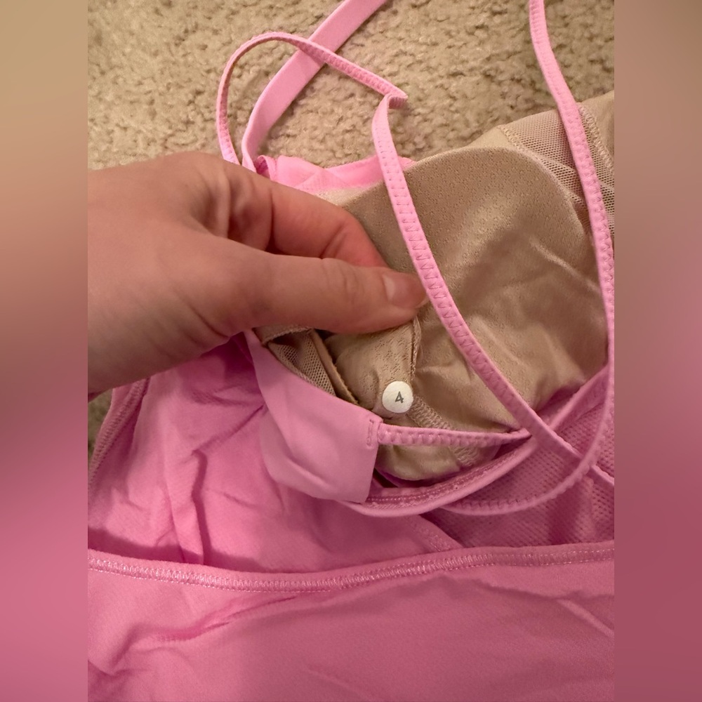 2 for $35 🩷💰✨ lululemon athletica Pink Open-Back Strappy Tank Top - Picture 4 of 8